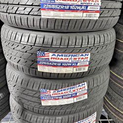 Vendo set de llantas nuevas 225/55R18 marca American