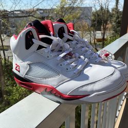 Jordan Fire Red 5s Size 12