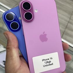 Pink iPhone 16 Unlocked. Cash Or $50 Down W Approval 