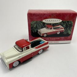 Vintage 1957 Dodge(R) Sweptside D100 Hallmark Collector’s Series #5 All-American Trucks Ornament 1999 Don Palmiter