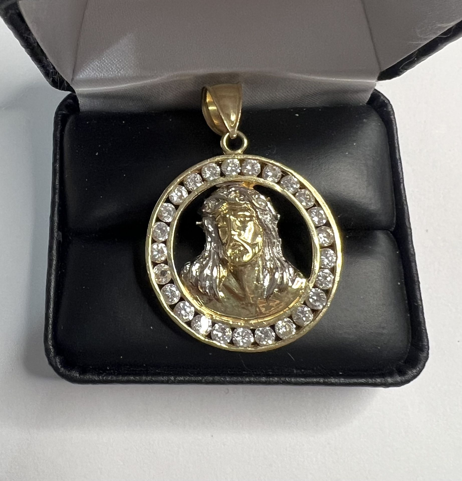 10k 10kt yellow gold Jesus Men’s pendant