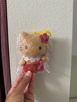Hello Kitty HawaiianMini Plush Keychain Clip
