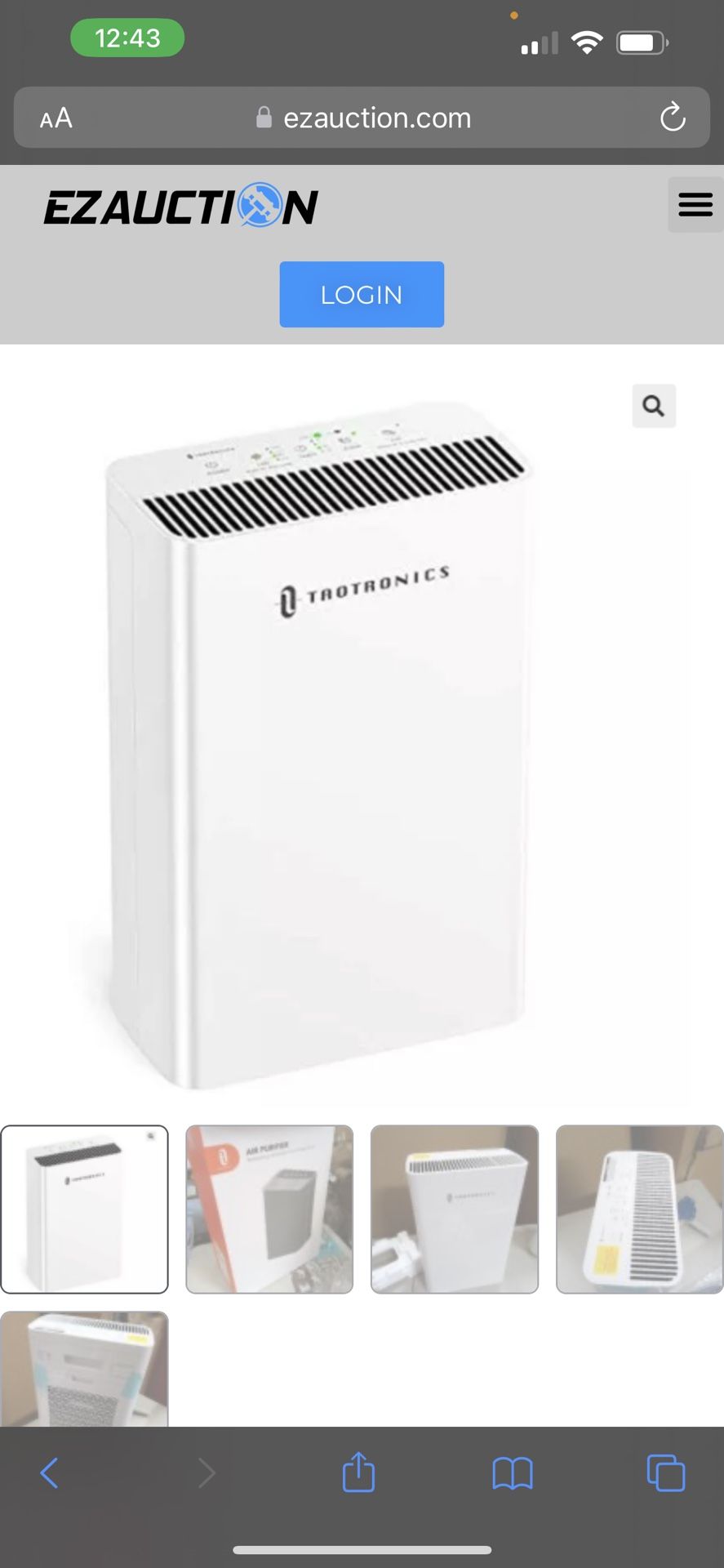 TaoTronics HEPA H13 Air Purifier For Home, Allergies Smoke Pollen Pets