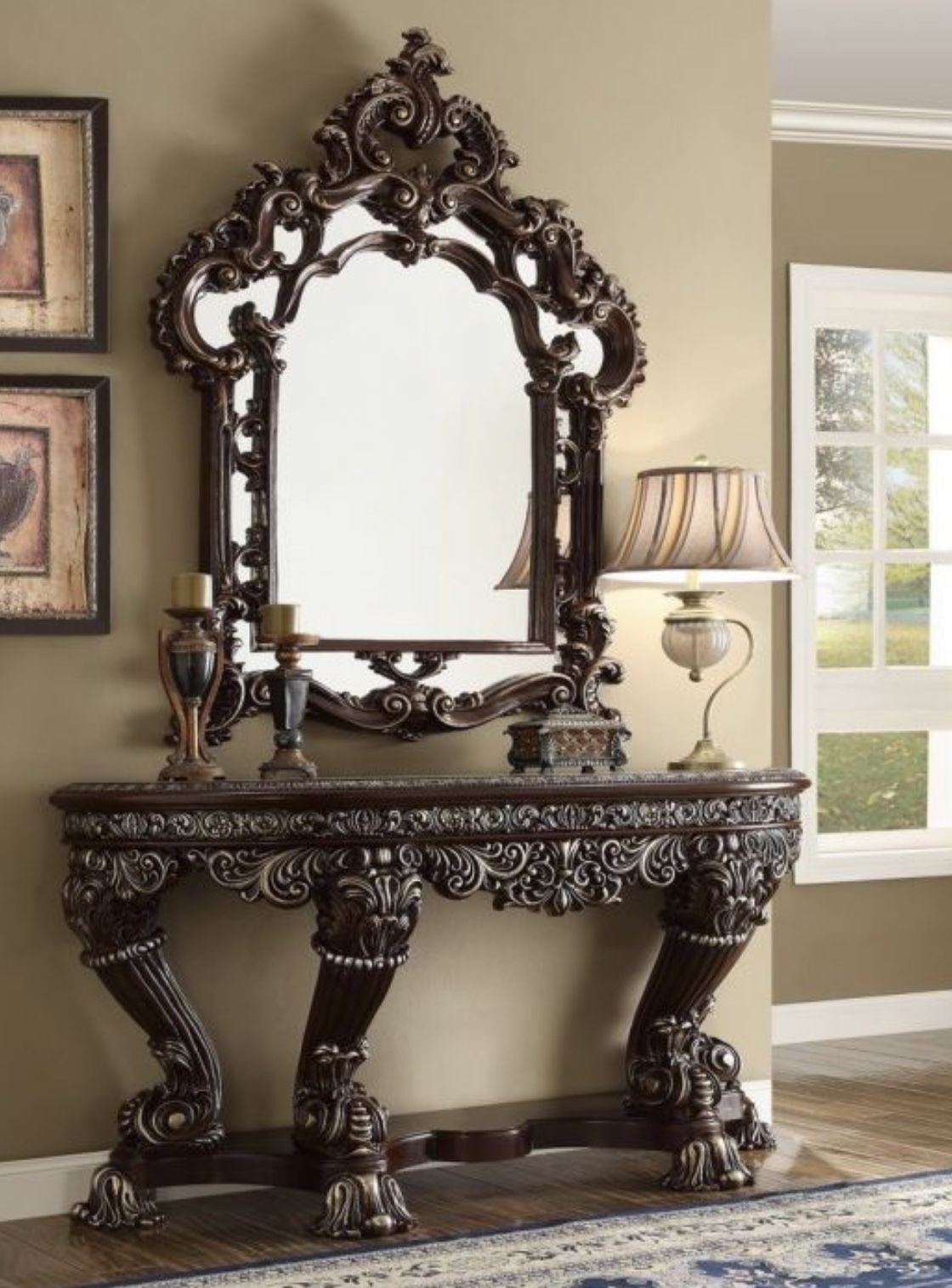 ⚡️Homey Design  Console Table / Mirror ⚡️