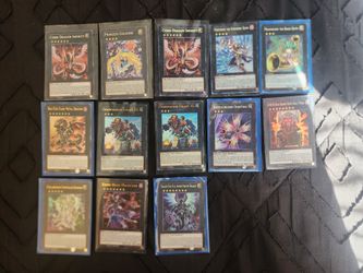 Yugioh Trading Card Lot Of 13! Hits. Holos. TCG. mixed lot. XYZ.