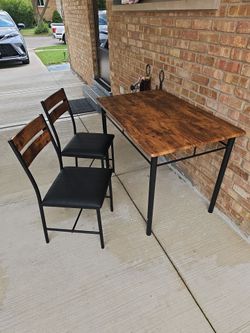 Dining table and chairs