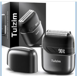 Electric Foil Shaver for Men: Cordless Electric Razor for Face & Beard - 3 Floating Blades, 100-Min Runtime, USB-C Fast Charge, IPX7 Waterproof for Tr