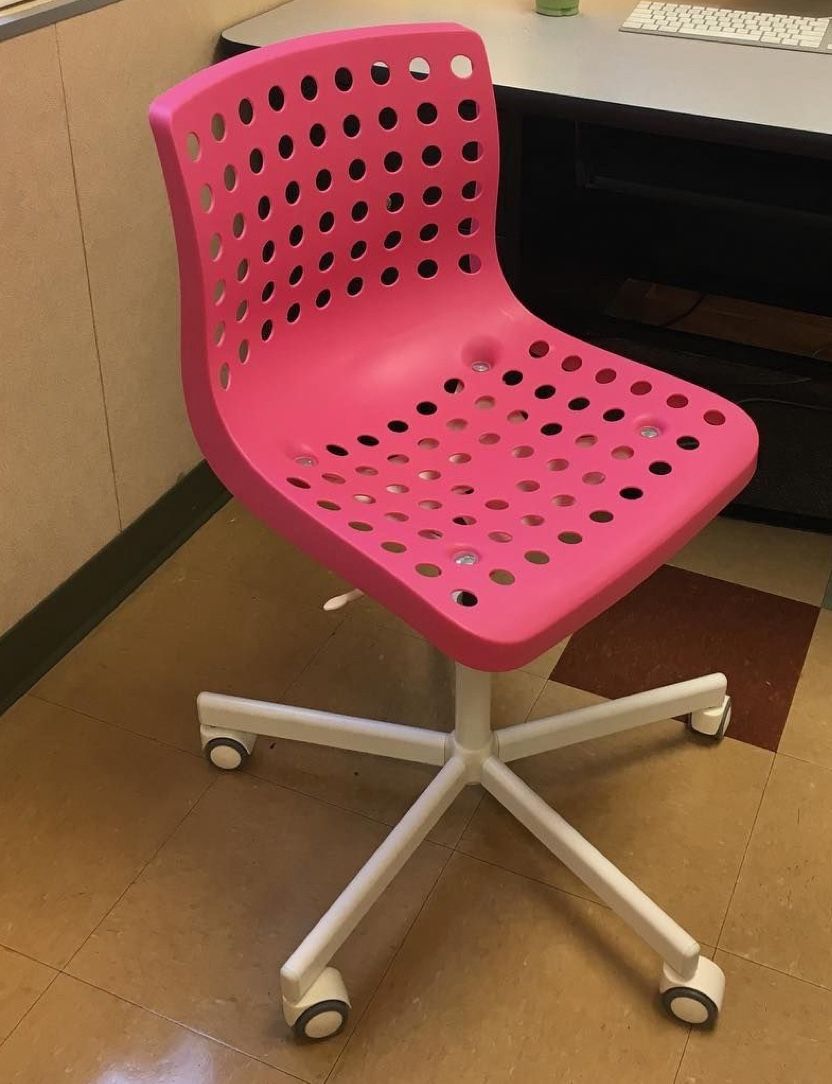 Pink IKEA Swivel Desk Chair
