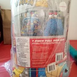 Pokemon Seven Piece Bed Set