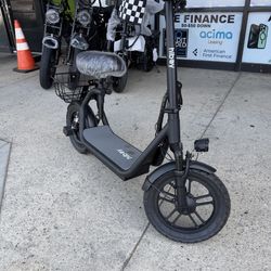 Electric Scooter With Basket