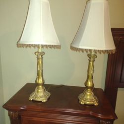 Two Lamps, 26 Inches Tall