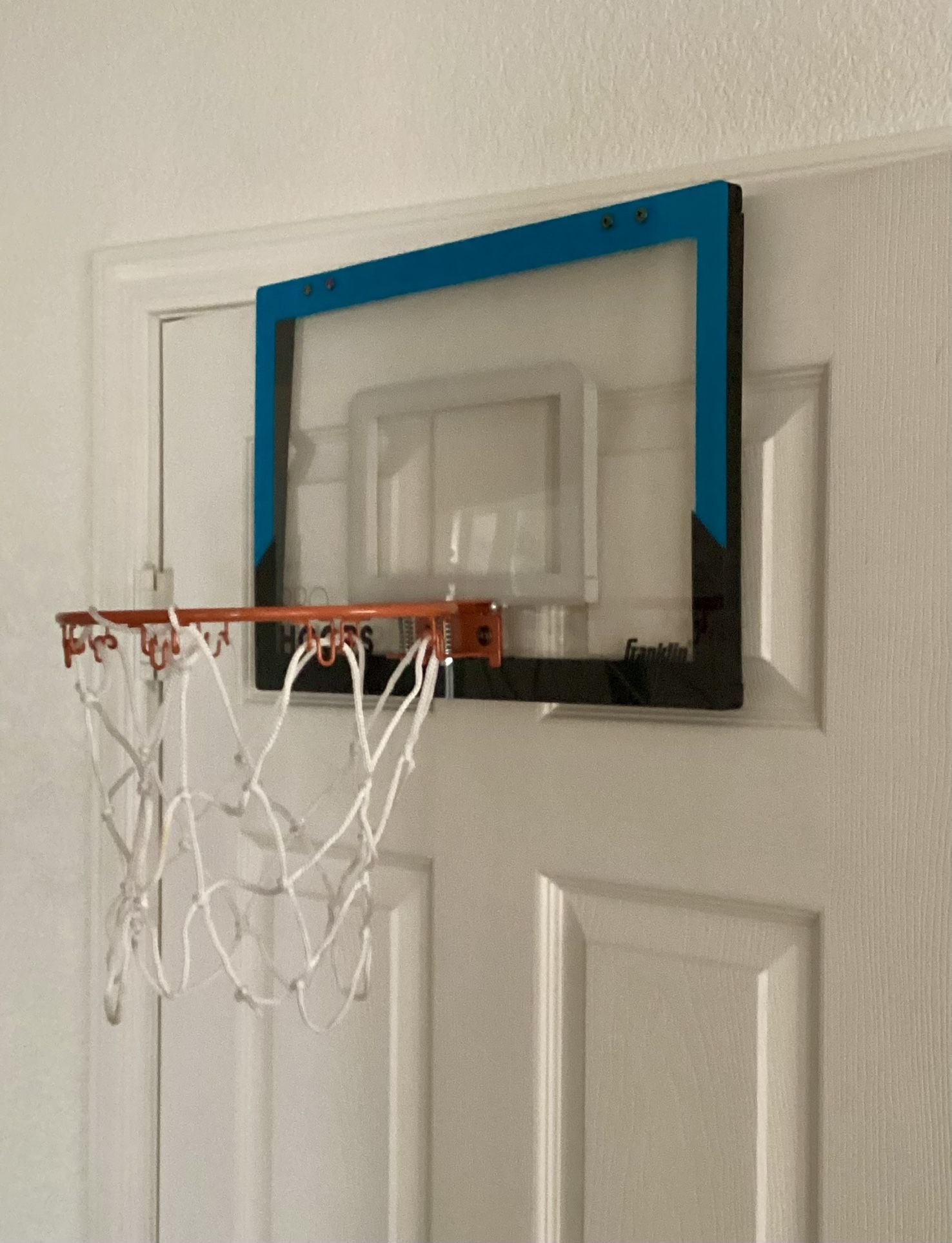 Franklin Sports Pro Hoops Over-the-Door Indoor Basketball Set Blue