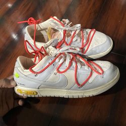 Off White Nike Dunks Size 11