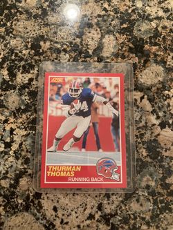 Thurman Thomas Score Rookie