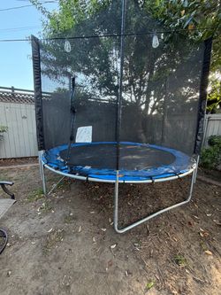 10' trampoline with mesh cage
