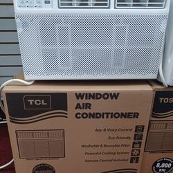 10000btu Windows Ac By TCL Smart WiFi.  Complete Set New In Box With Warranty 