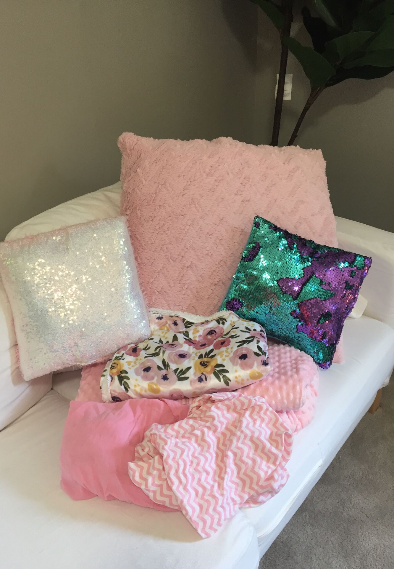 Baby blankets/pillows/ sleeper and crib sheets!