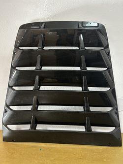 2014-2019 Chevy Corvette C7 Classic Style Rear Window Louvers Carbón Fiber Print 