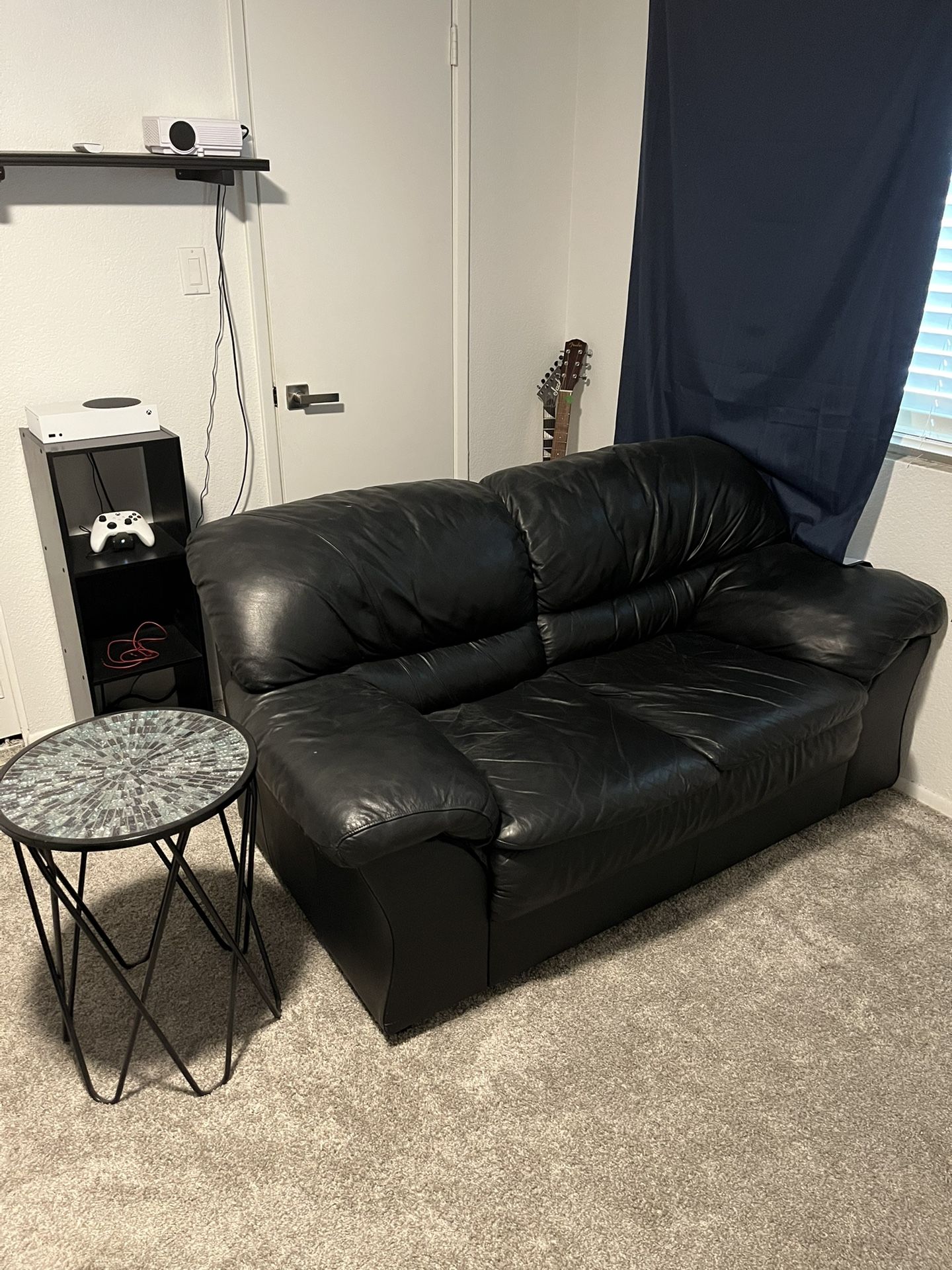 Black Leather Couch