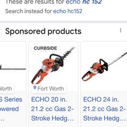 Echo Hc152 Runs And Cuts Great