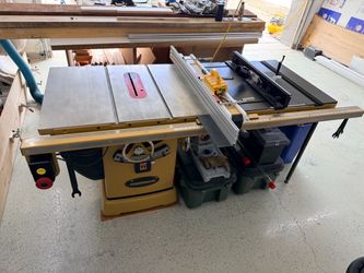 Powermatic Table Saw with Router Table Extension
