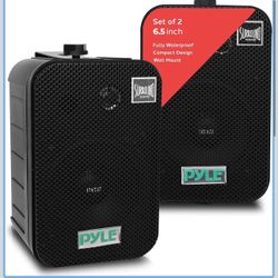 Par de sistemas de altavoces de 2 vías, potencia máxima de 500 W. 6.5inch (Waterproof Speakers)