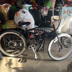 Beach Cruiser Gas Bike 100cc Motorcycle  New engine