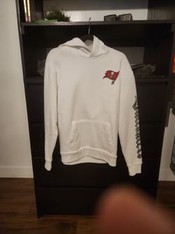 NFL Buccaneers White Graphic Hoodie Size Small