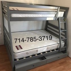 Twin/Full bunk bed + 2 Mattress