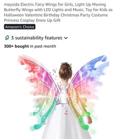 $15 musical light of fairy wings for kids or pet pets