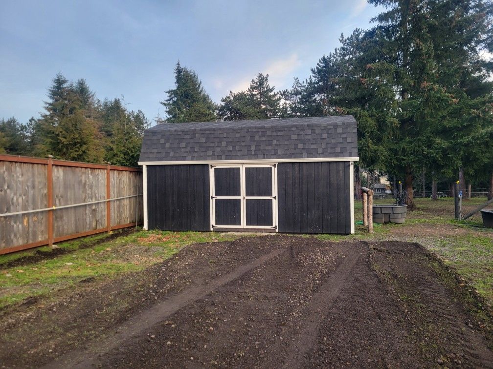 12x20 Side Door Barn Shed With Doubledoors