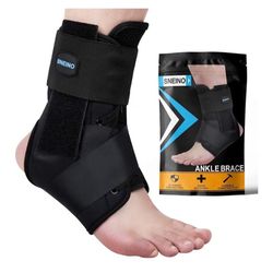 Ankle Brace for Women & Men - Ankle Support Brace for Sprained Ankle, Ankle Stabilizer for Achilles, Tendon, Sprain, Injury Recovery, Lace up Ankle wr