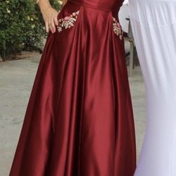 Burgundy Dress Size A Small