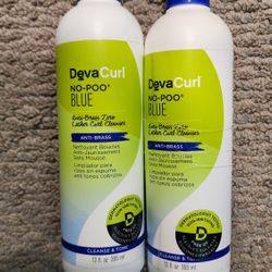 DevaCurl No-Poo Blue Anti-Brass Cleanse & Tone 12 oz