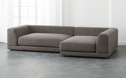 CB2 Uno Two-Piece Sectional — Custom Color — $300 OBO