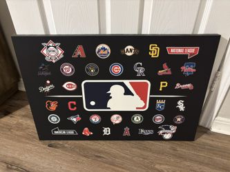 MLB Baseball Wall Canvas