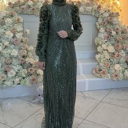 Modest evening dress