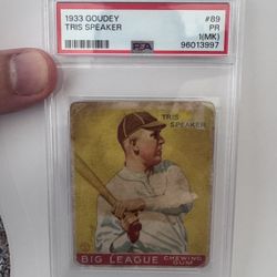 1933 Goudey Baseball Tris Speaker
