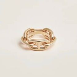 Hermes Brand New Regate scarf ring Gold