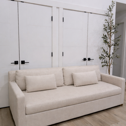 Restoration hardware trackarm sofa