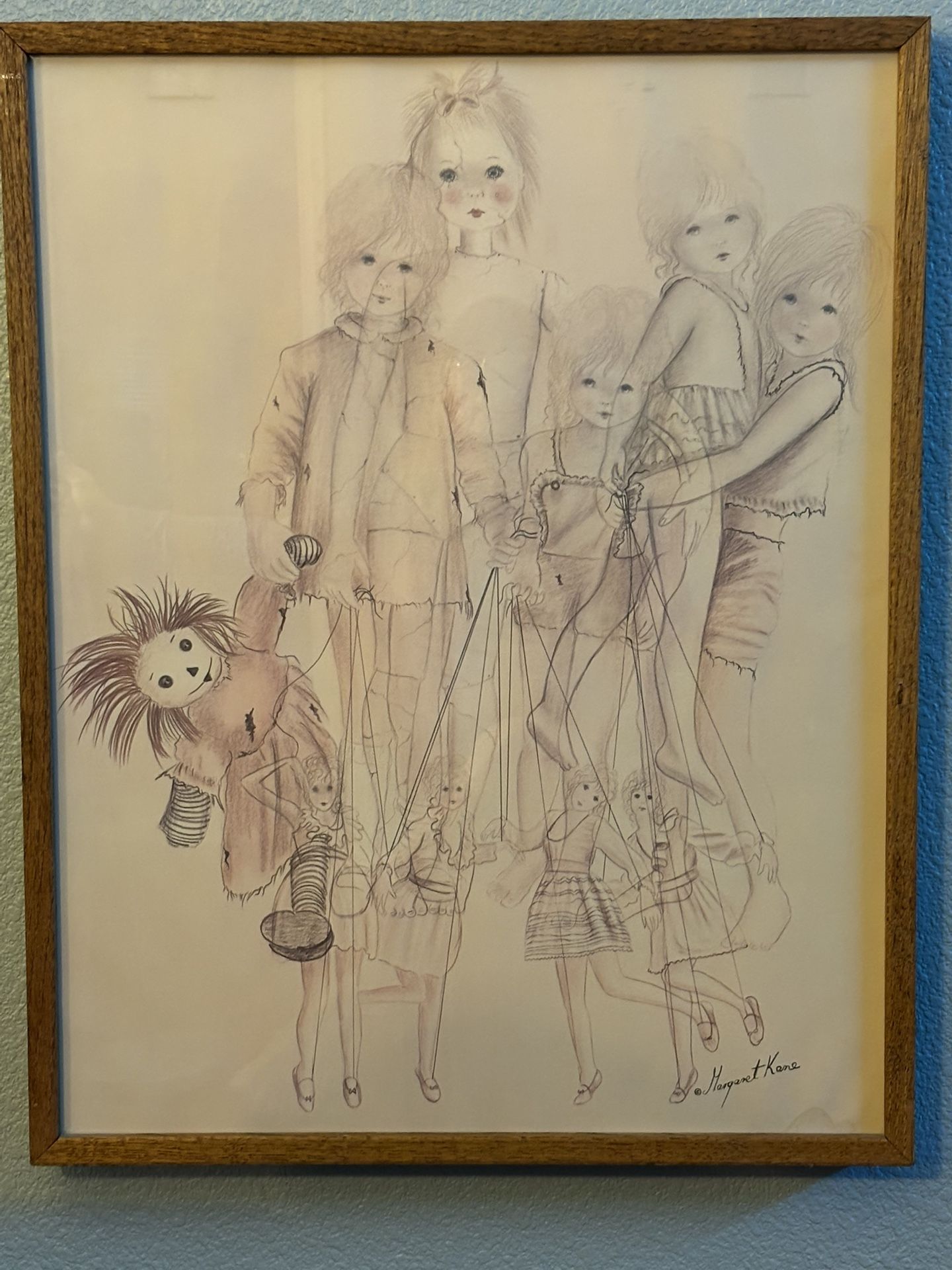 Vintage Margaret Kane "Realization" Print