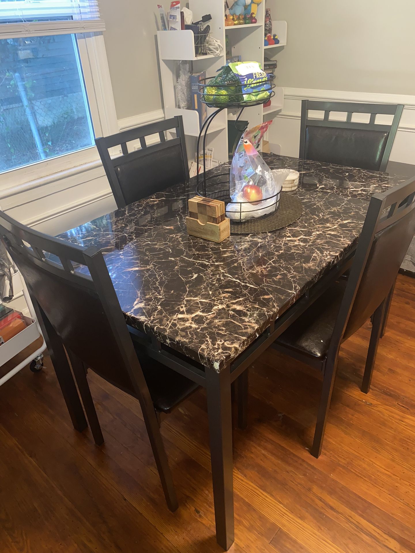 Faux Marble Dining Table