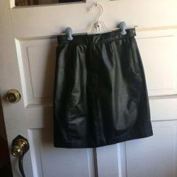 Black Leather Skirt Size Small Cash Only Will Meet Locally