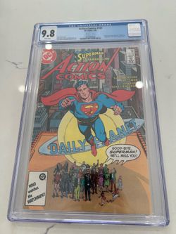 Action Comics Issue # 583 CGC 9.4 White Pages Alan Moore DC Comics Sept. 1986