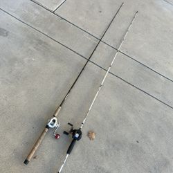2 Baitcaster Fishing Rod Reel Combo $70 Each