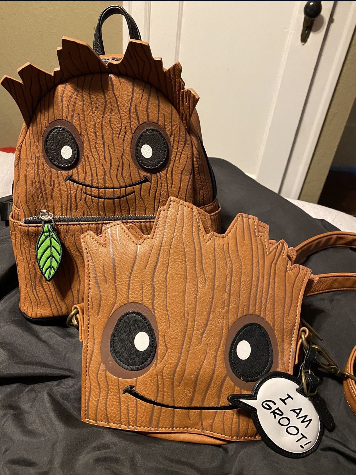 Groot Loungefly Backpack & Purse