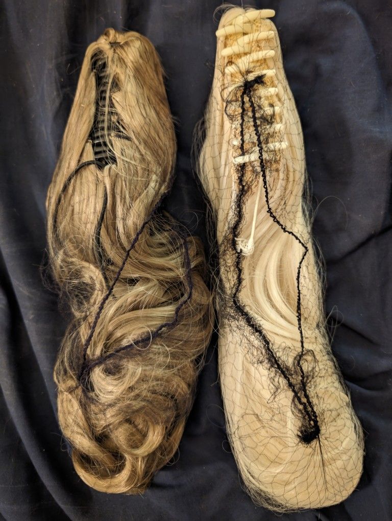 New 24" Long Blonde Or Light Brown Ponytail Extension. Comes W/A Hair Net Also. (Pick One) East or W