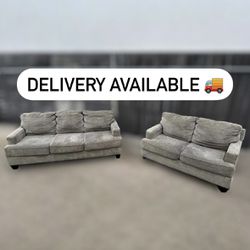 Gray/Grey Couch SOFA SET Loveseat Sectional Recliner - 🚚 DELIVERY AVAILABLE 
