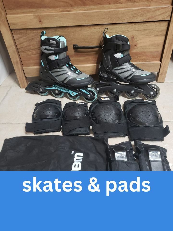 Women's Inline Skates/Roller Blades & Pads US Women's 7 (Price negotiable) for Sale in San
