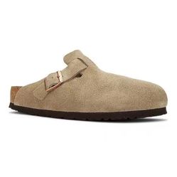Taupe Birkenstocks Clogs